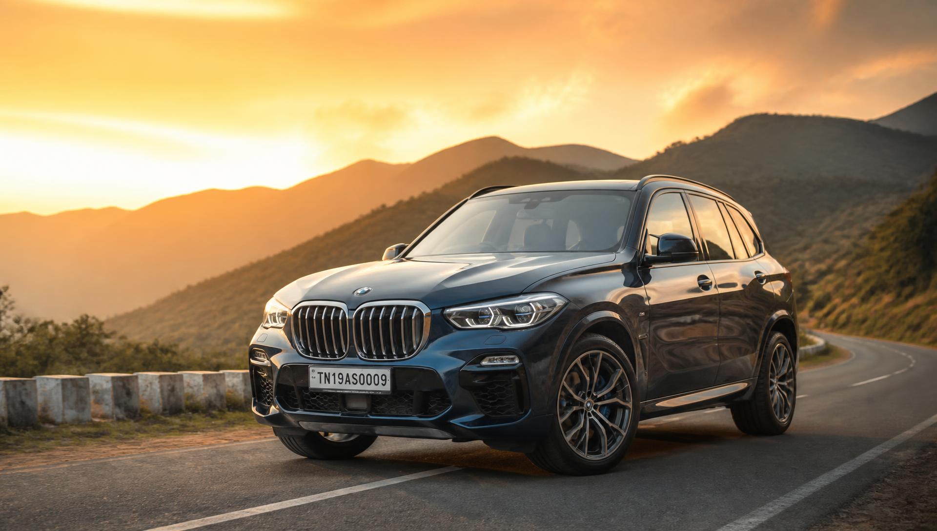 Premium SUV on an open highway